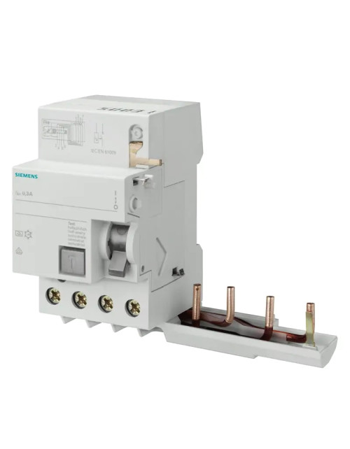 Blocco differenziale Siemens 4P 63A 300mA tipo A 3 moduli per 5SL6-5SL4 5SM26466