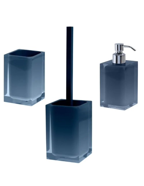 Set arredo bagno Gedy Rainbow blu petrolio RA81-98-33