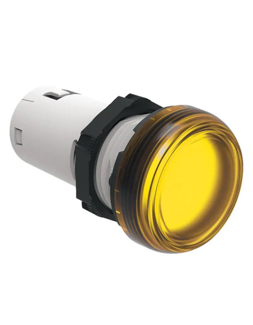 Lovato monobloc LED indicator light Yellow LED 230V LPMLM5