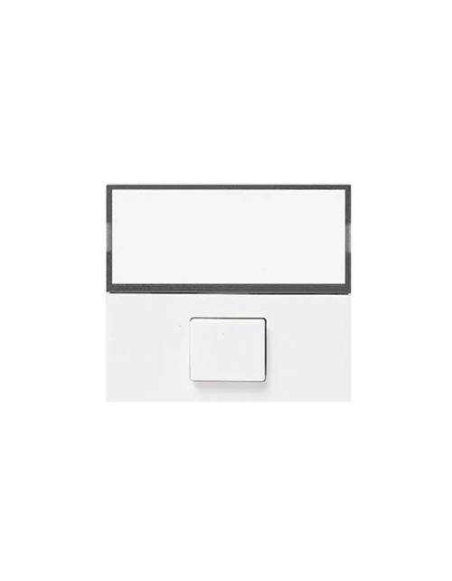 Bouton plaque signalétique 2 modules avec lumière pour série Ave Banquise Sistema 45 45B88