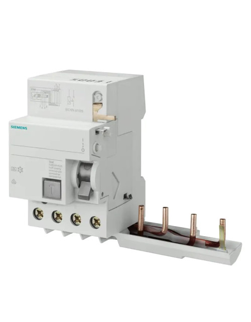 Blocco differenziale Siemens 4P 63A 1000mA AC/S 3 moduli per 5SY 5SM28452