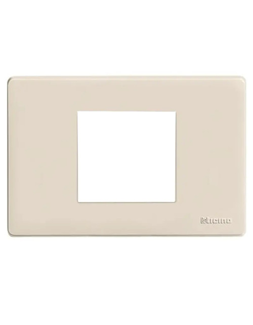 Placa din rasina Bticino Magic 2 locuri centrate ivory 503/23A/R