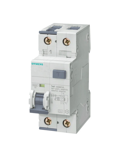 Disjoncteur différentiel Siemens 6A 10KA 2M 5SU13541KK06