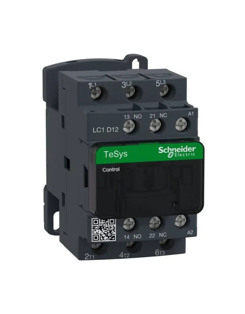 Contacteur Schneider TeSys LC1D 3P 12A AC3 380 V AC LC1D12Q7