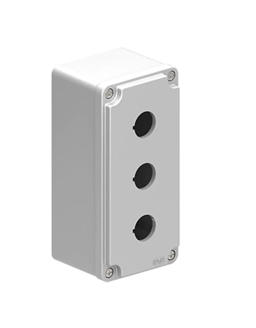 Lovato IP67 gray metal housing for 3 LPZM3A8 buttons