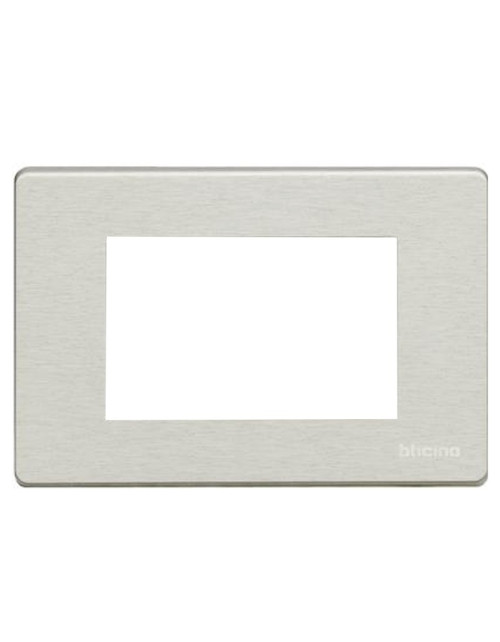 OXIDAL Bticino Magic placa aluminio 3 plazas 503/3A/X