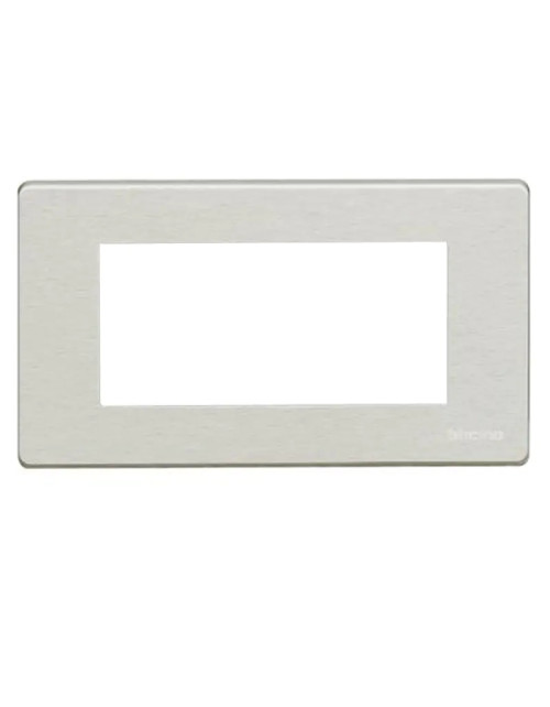 Placa de aluminio Bticino Magic 4 plazas OXIDAL 504/4A/X