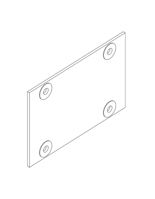 Bticino MAS flat reinforcement plate for HDX 91874P switchboards