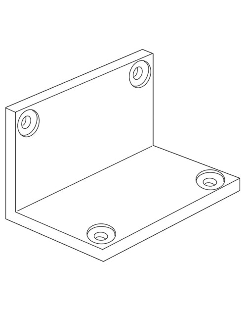 Bticino MAS reinforcement plate with profile for HDX 91874L panels