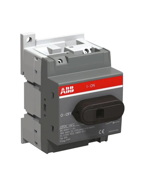 Abb 16A 2 Pole 660 Vdc switch disconnector OTDC16F2