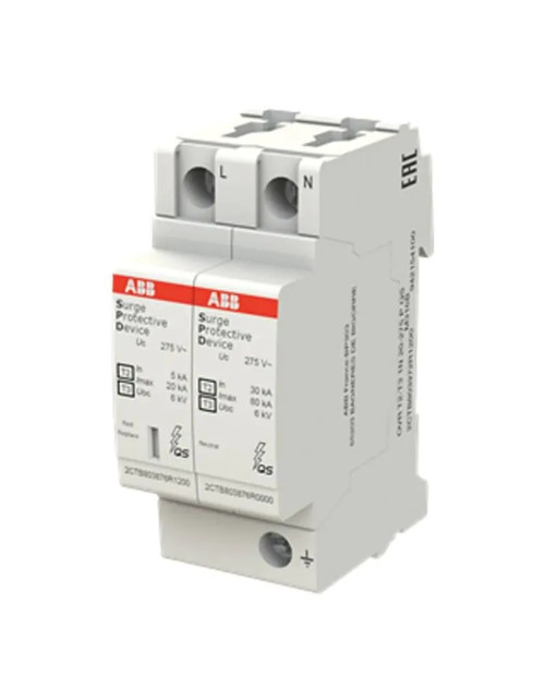 Abb OVR T2 T3 1P+N 20 kA 2M OVR231N20275 voltage arrester