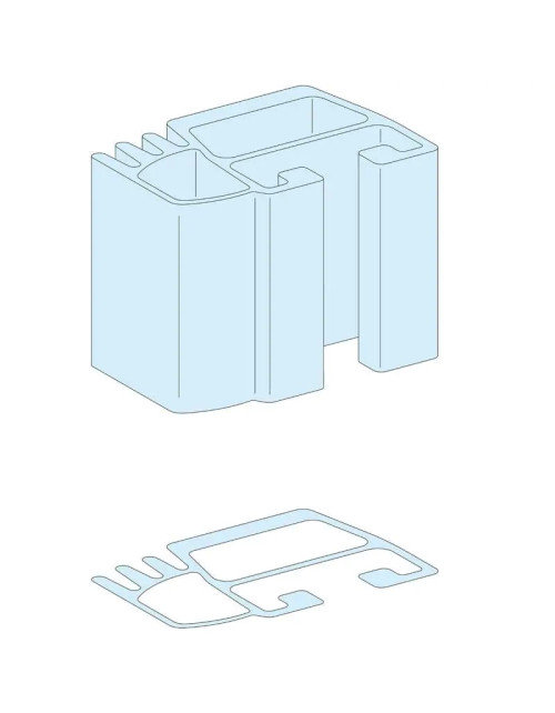 Schneider Linergy profile for vertical installation 1670mm LVS04504