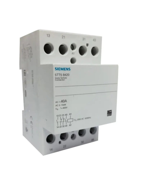 Contacteur Siemens 40A 230VAC 2NO+2NC 5TT58420