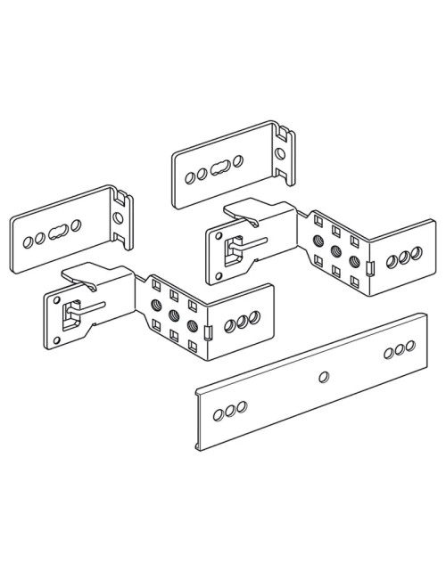 Coppia di supporti Bticino per quadri e armadi LDX800/MDX800/HDX 93000/6C