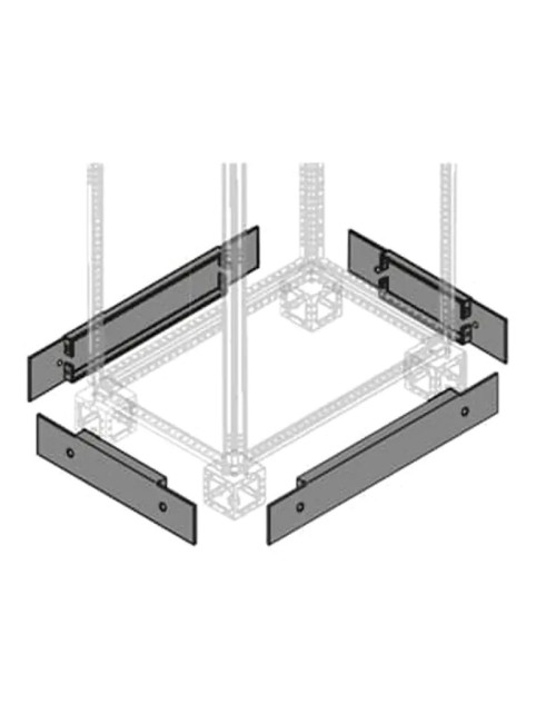 Abb plinth flanges for panels L700mm in steel 2 pieces PPFM1070