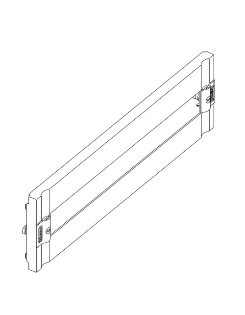 Bticino MAS160 plastic panel with DIN35 window 9429/24PL