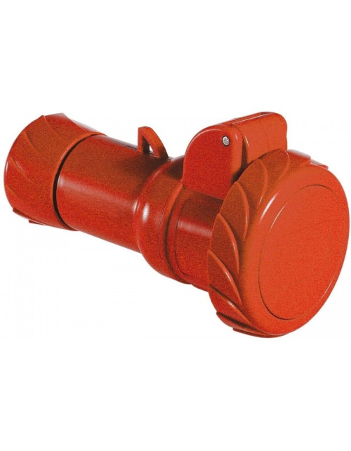 Toma móvil industrial Schneider 3X32A+T 400V IP67 rojo PKY32M734