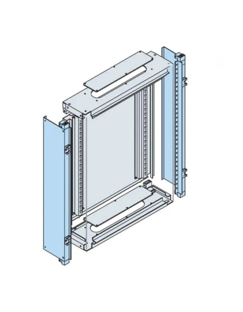 Base de structure murale Abb toit inférieur 24 modules DIN 400A IP43 L600 SL1000