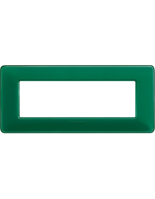 Placa Bticino Matix 6 módulos esmeralda AM4806CVS