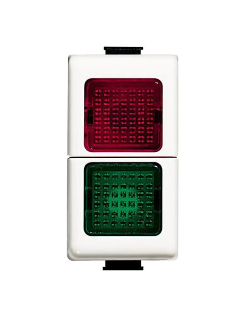 Bticino Matix green/red glass lamp holder module AM5064V