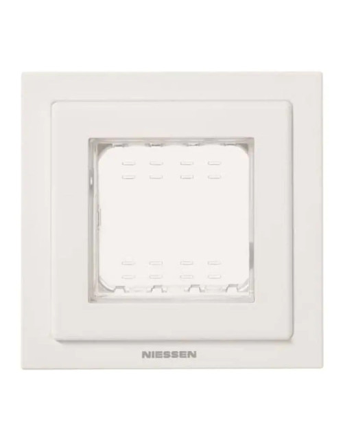 Abb Zenit N3271 BL IP55 recessed waterproof plate 2 modules White Z3255BL