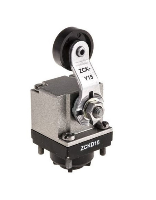 Telemecanique limit switch head with ZCKD15 thermoplastic roller lever