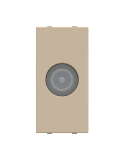 Pass-through TV socket Abb Zenit N2150.8 CV Type M Champagne Z1134CV