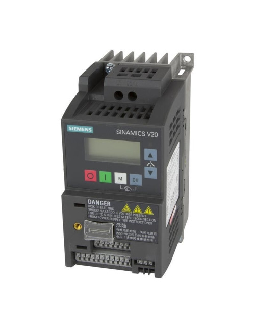 Convertidor de frecuencia Siemens SINAMICS V20 0.75KW 6SL32105BB175BV1
