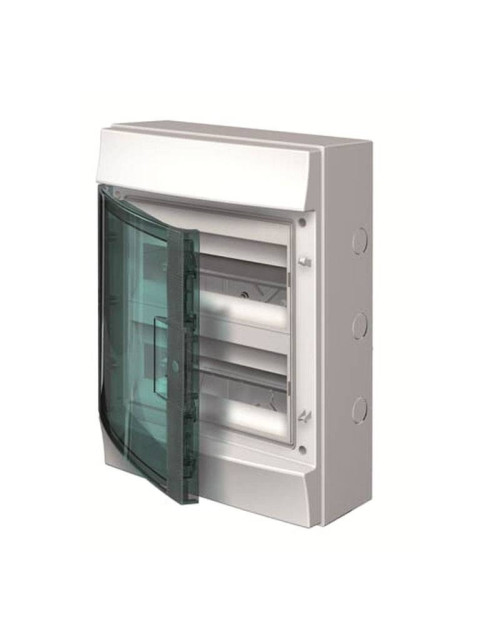 Abb wall-mounted switchboard 24 modules IP65 transparent door 2 rows H65P12X220750