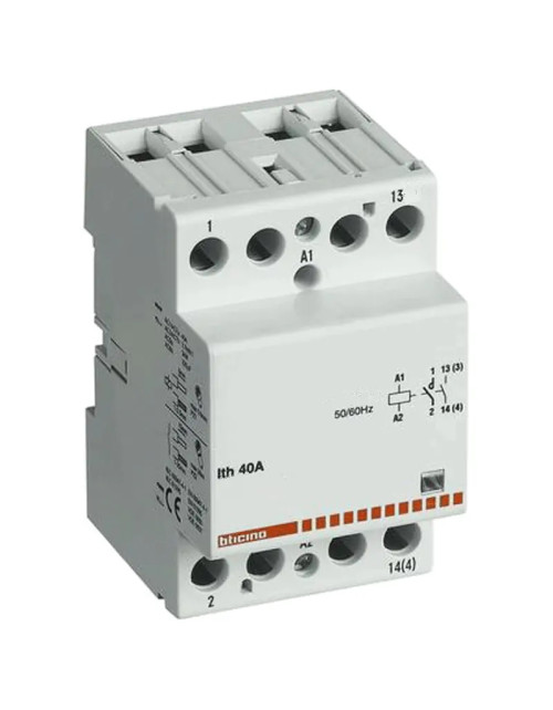 Bticino contattore 4NO 40A 24V 3 moduli FC4A4/24N