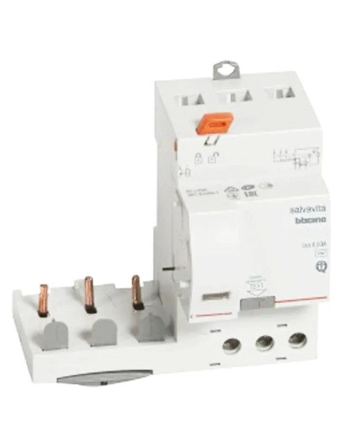 Bticino blocco differenziale salvavita 4P A/S 63A 300mA 3 moduli G44AS63