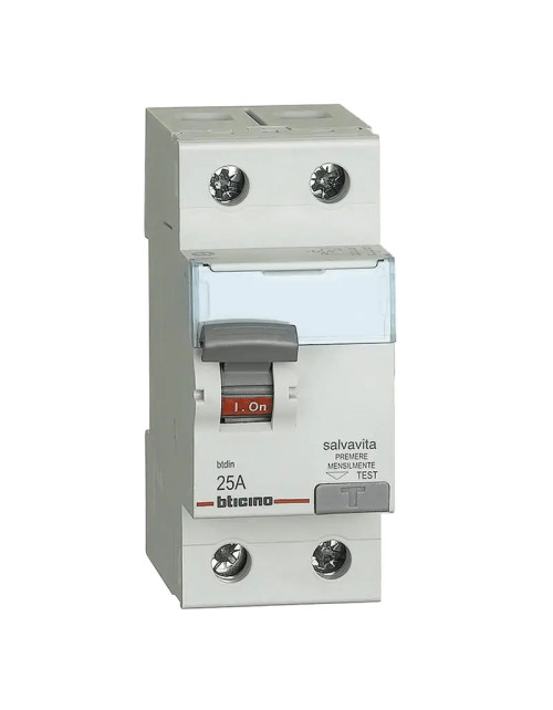 Bticino differential circuit breaker 25A to 30MA G723A25