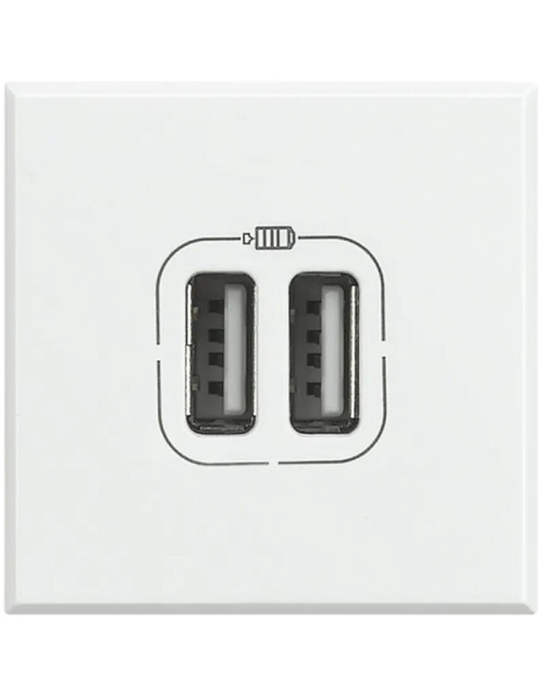 Bticino Axolute USB Charger Socket 2 HD4285C2 Modules