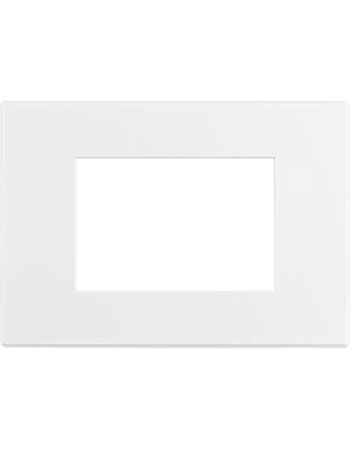 Bticino Axolute AIR 3-place cover plate, matt white, paintable HW4803AW