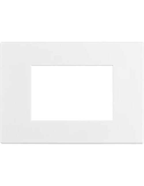 Bticino Axolute AIR Plaque de recouvrement 3 places, blanc mat, à peindre HW4803AW