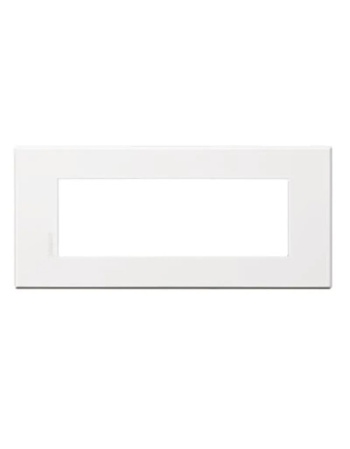 Bticino Axolute Air plaque 6 modules blanc mat Personnalisable HW4806AW