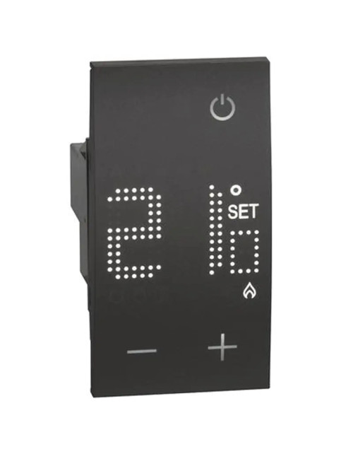 Bticino Living Now thermostat d'ambiance électronique 230V Noir KG4441