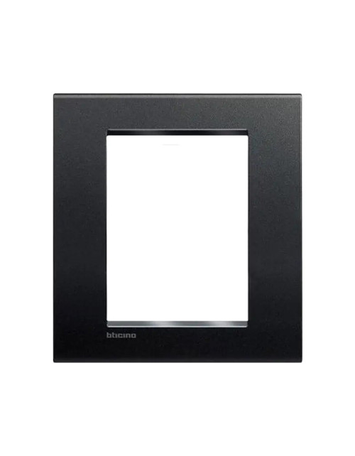 Bticino LivingLight Placa Quadra 3+3 módulos antracita LNA4826AR