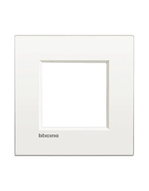 Bticino Livinglight AIR placa 2 módulos blanco LNC4802BN