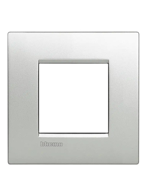 Bticino Livinglight AIR plaque 2 modules gris tech LNC4802TE