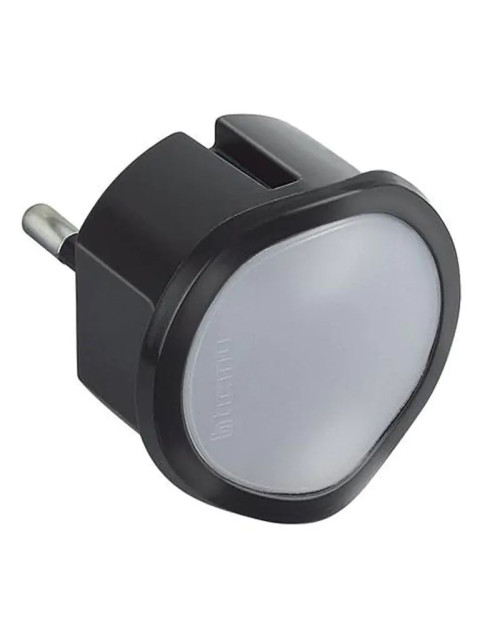 Adaptador de luz de emergencia Bticino con enchufe alemán antracita S3625GL