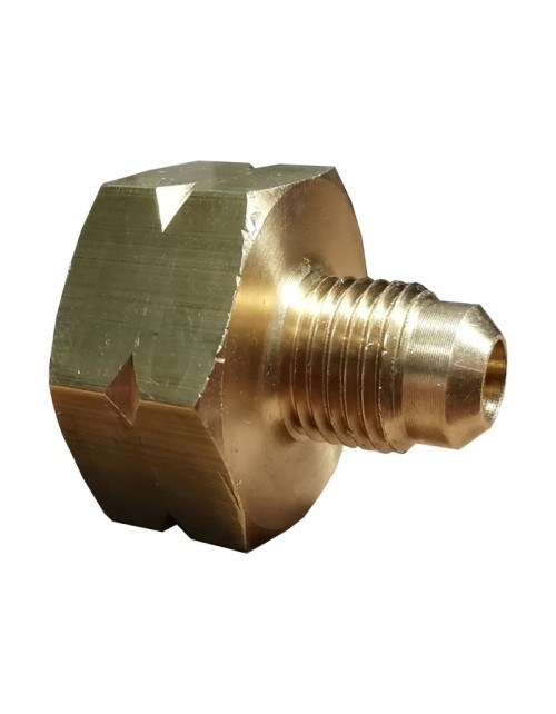 Racor Tecnogas Izquierdo para Cilindros de Gas R32 1/4"