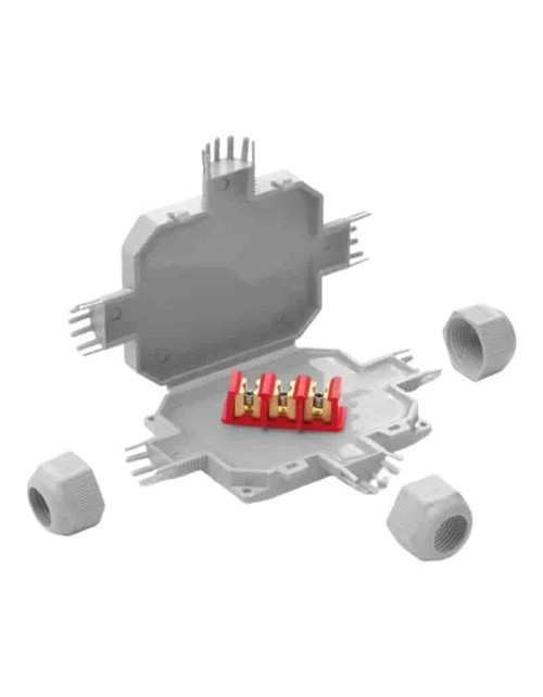 Mini joint avec gel Raytech pour câbles 3 x 4 mmq IP68 BOB3