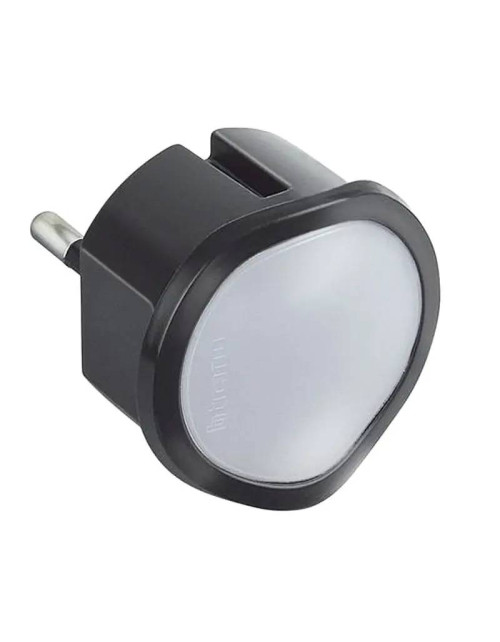 Adaptador de luz automático Bticino con interruptor crepuscular, enchufe alemán antracita S3625GA