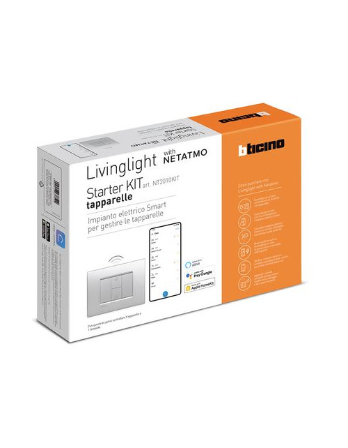 Bticino LivingLight Tech KIT de démarrage pour volet roulant NT2010KIT