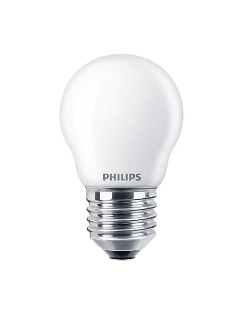 Ampoule sphère LED Philips 6,5W culot E27 4000K 806 lumen INCALUS60840G2