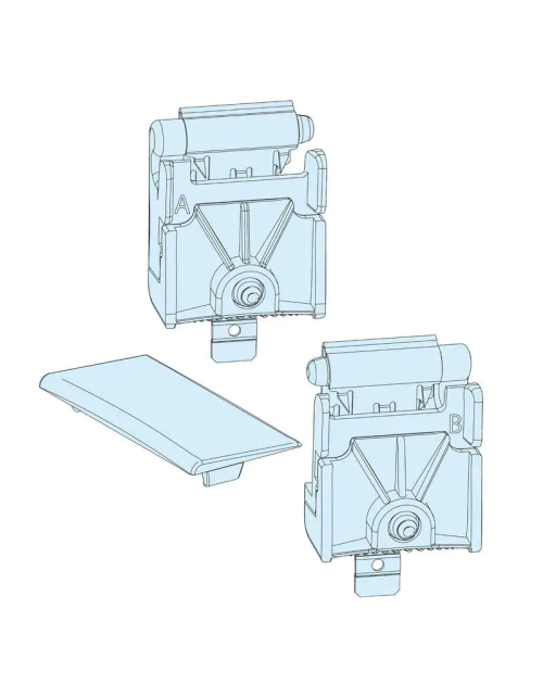 Kit de 2 charnières de plaque frontale Schneider PrismaSeT PG LVS08585