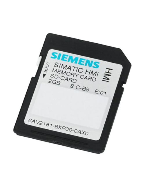 Carte mémoire SD Siemens SIMATIC 2 Go pour périphériques à fente 6AV21818XP000AX0