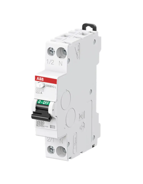 ABB 1P+N 10A 30mA A 4.5kA 1M DS301CLC10A30 differential circuit breaker