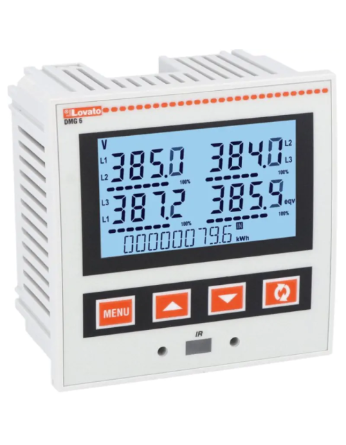 Lovato erweiterbares LCD-Multimeter 100–440 VAC 120–250 VDC DMG600